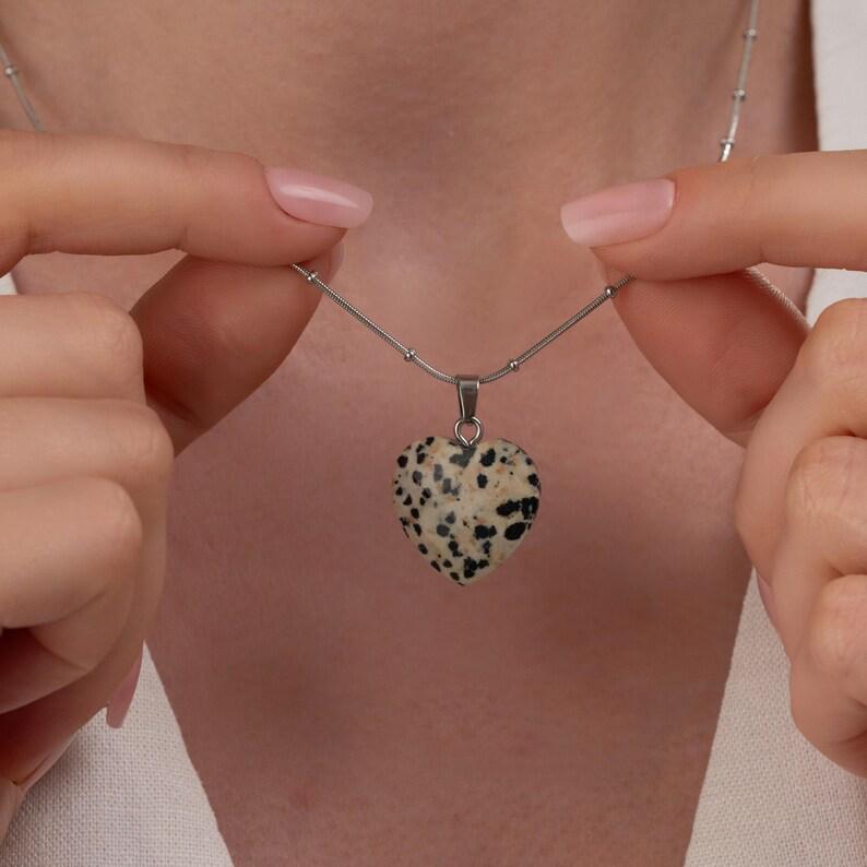 آویز قلبی دالمیشن - Image 2